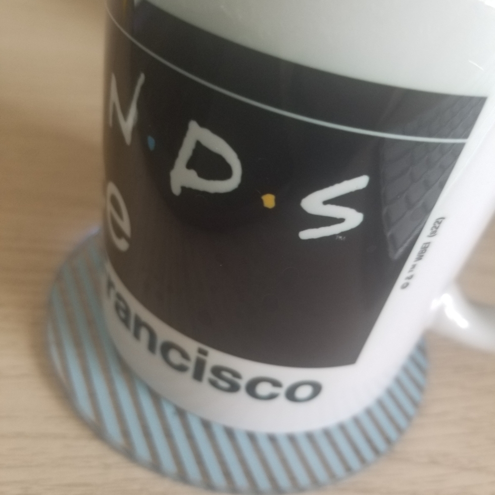 Friends Themed Black and White Mug